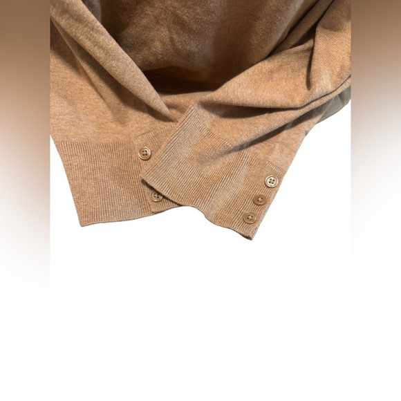 NEW Talbots Women's Plus Size 2X Camel Turtleneck Sweater Quiet Luxury Stretch - Picture 3 of 9